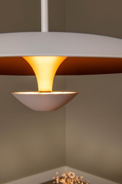 Lucide KENNETH - Pendant light - Ø 40 cm - LED Dim. - 1x12W 2700K - White - Premium